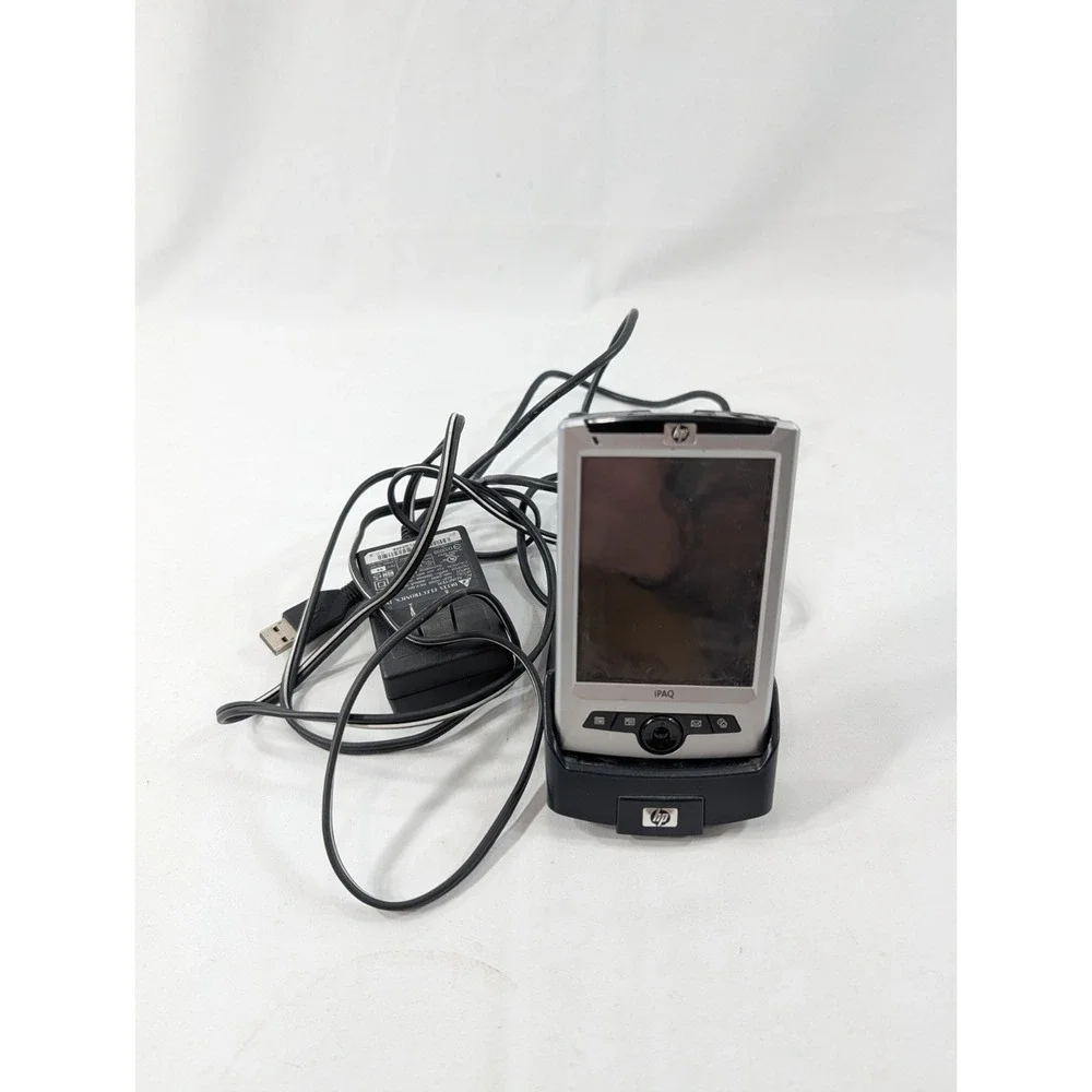 HP iPAQ Pocket PC h190 with Battery Charger‎  Dock  WORKS Doesn't Hold Charge